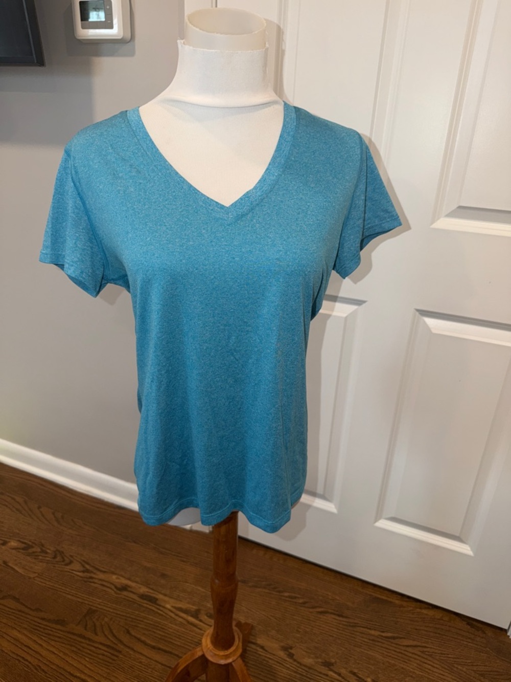 Champion Women's Short Sleeve V-Neck Tee - Teal Blue